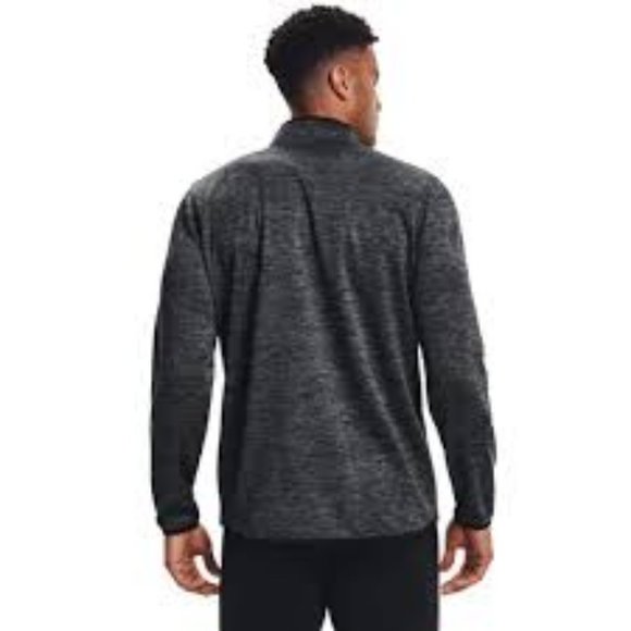 UNDER ARMOUR MEN'S HEATHER GRAY/BLACK 1/2 ZIP FLEECE SMALL-EUC - Picture 2 of 6